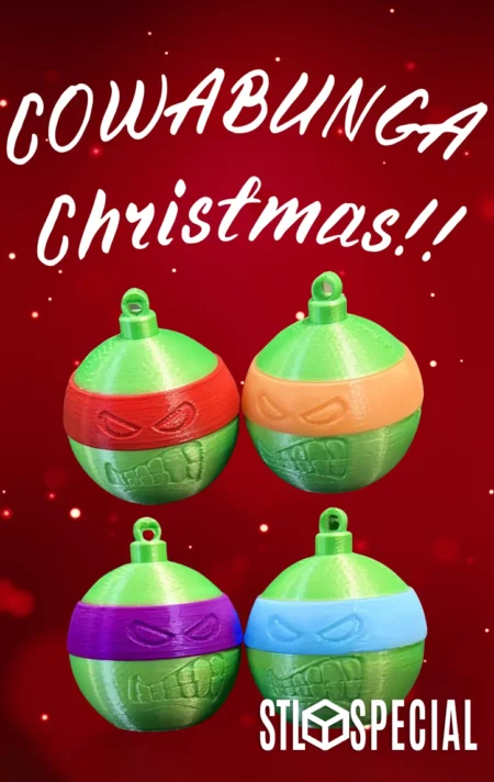 Ninja Turtle Christmas Ornament