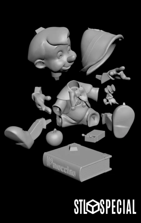 Pinocchio Washed 3D Print STL Files