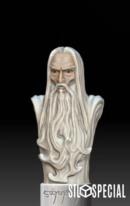 Saruman Final Bust 3D Print STL Files