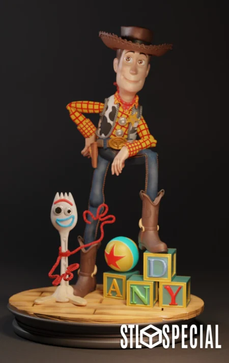 Woody and Forky Toy Story 3D Print STL Files