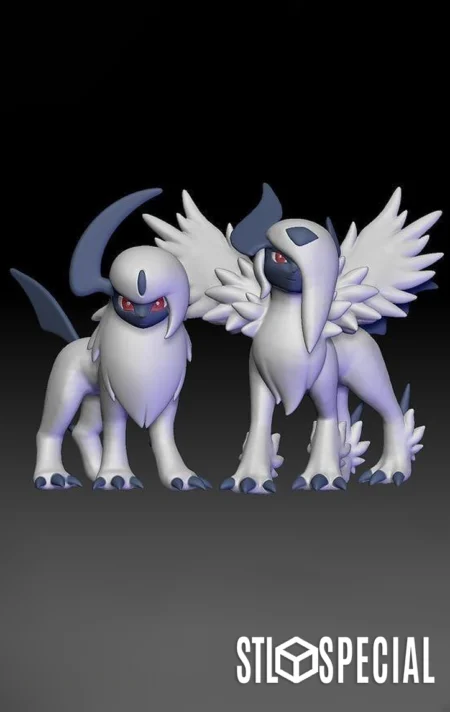 Absol and Mega stl