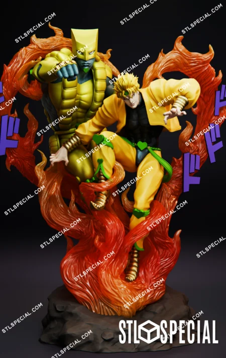 Dio and The World STL File – JoJo's Bizarre Adventure 3D Model