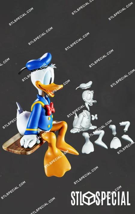 Donald Duck STL Files and 3D Model