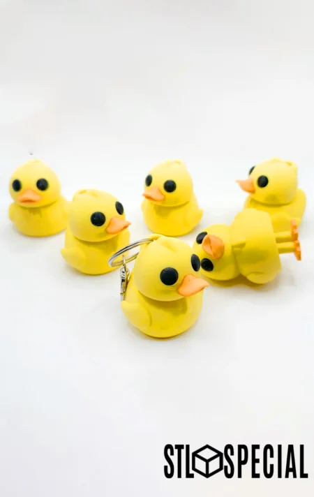 Cute Duck Keychain STL Special & 3MF File