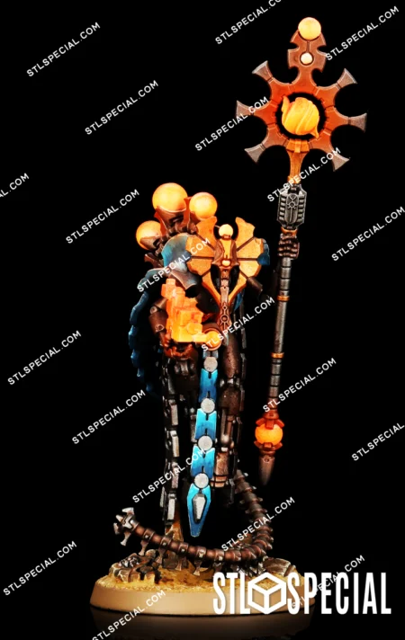 Necron Orikan the Diviner STL 3D Model