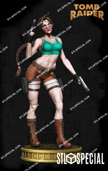 Lara Croft Tomb Raider STL 3D Model