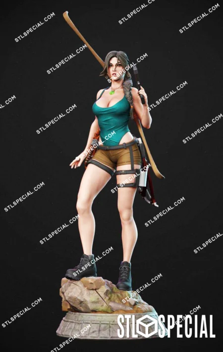 Lara Croft V3 STL 3D Model