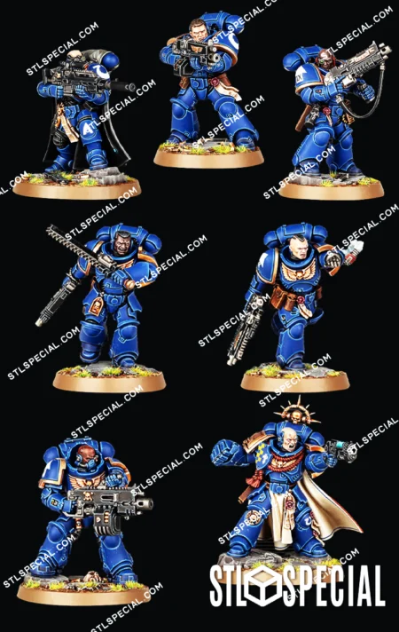 Space Marine Kill Team STL Files and 3D Model