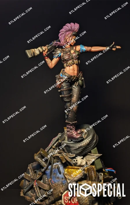 Ramona The Wasteland Warrior STL Model