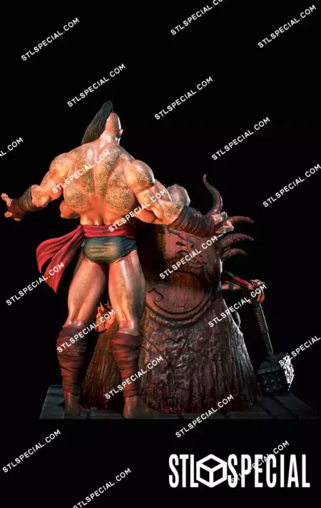 Shao Kahn and Goro Mortal Kombat STL Model
