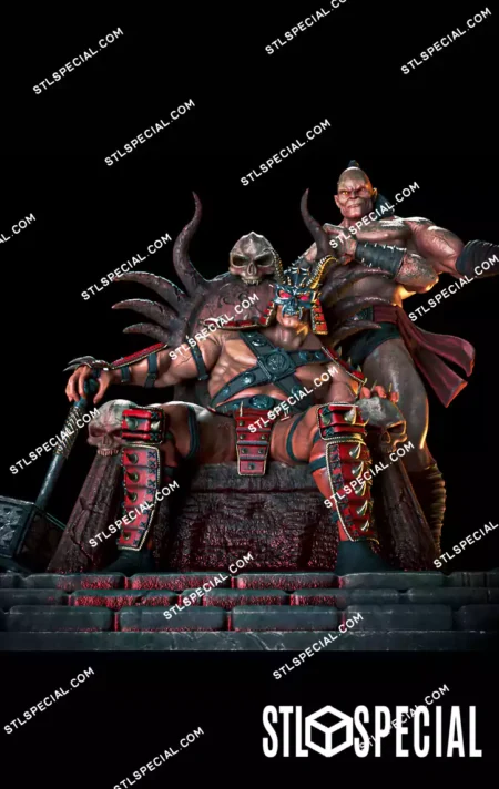 Shao Kahn and Goro Mortal Kombat STL Model