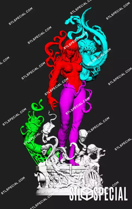 She Venom STL 3D Model