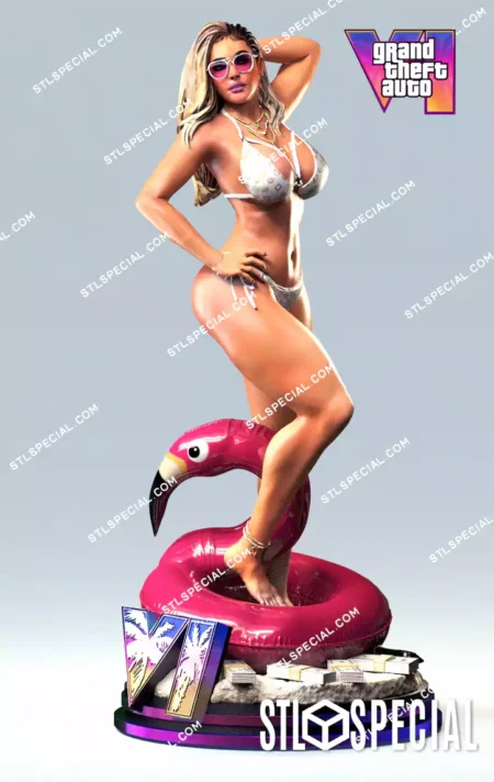 Lucia GTA VI STL 3D Model