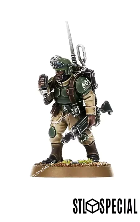 Cadian Shock Troops STL 3D Model