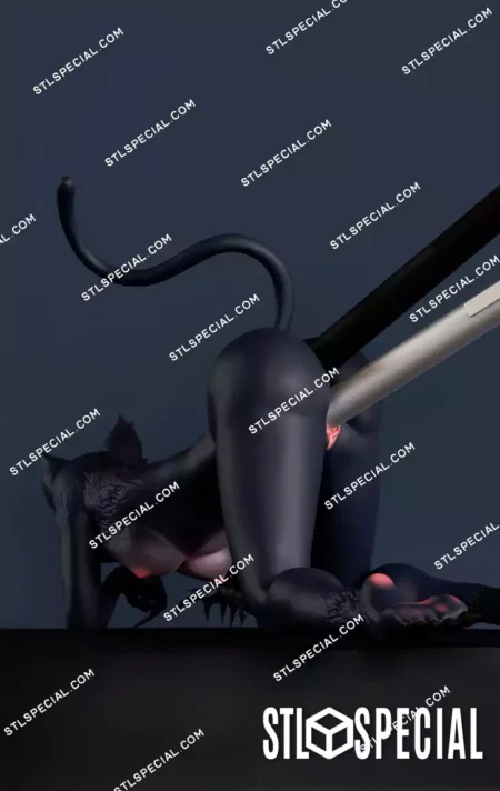 Moon Luna NSFW Pen Holder STL 3D Models