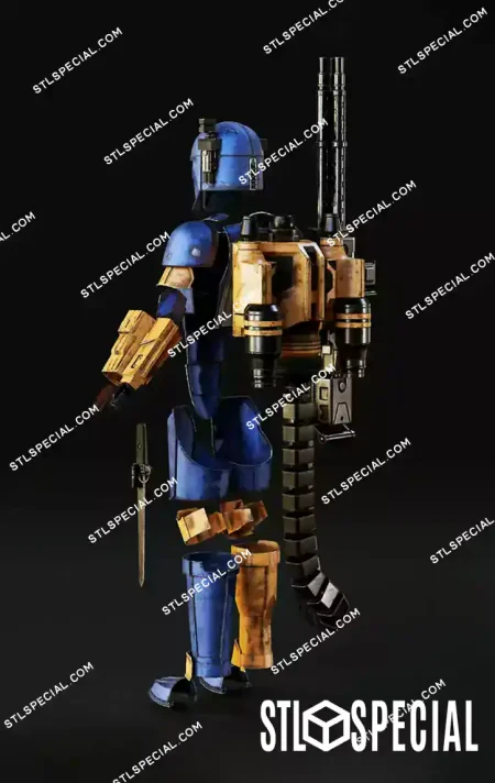 Mandalorian Heavy Armor STL 3D Print Files