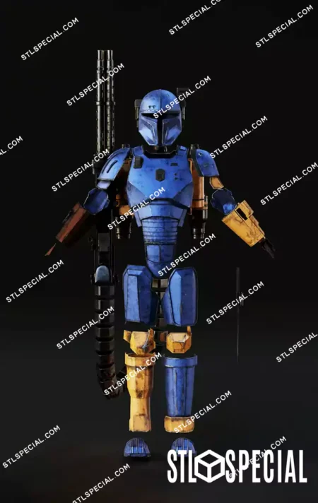Mandalorian Heavy Armor STL 3D Print Files