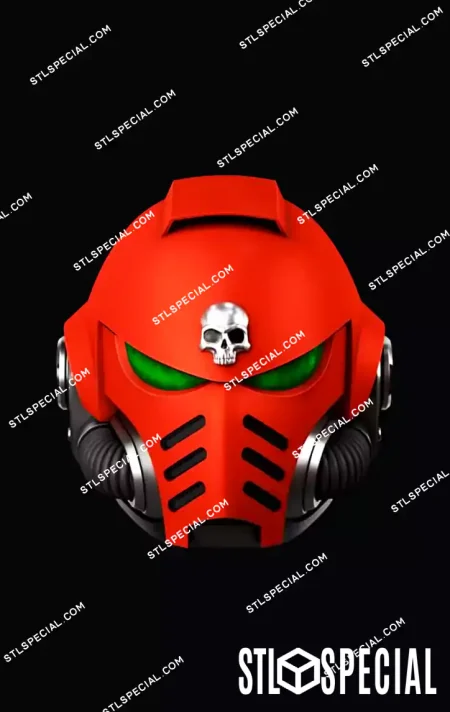 Primaris Hellblaster Helmet STL 3D Model