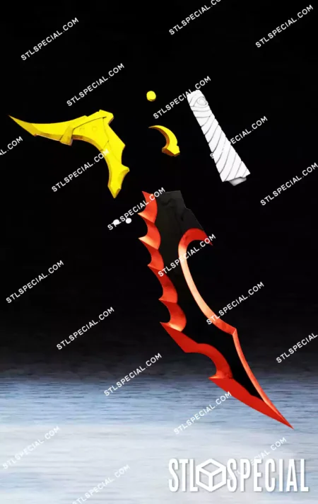 Knight Killer Dagger STL 3D Model