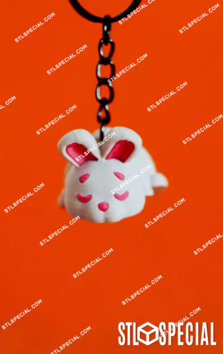 Flexi Tiny Bunny Keychain STL and 3MF