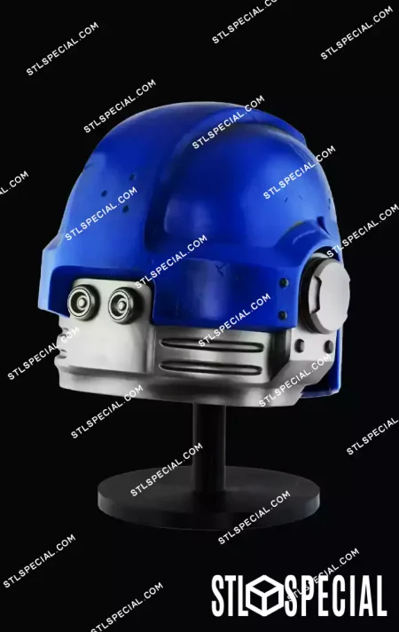 Space Marine Helmet STL and 3MF