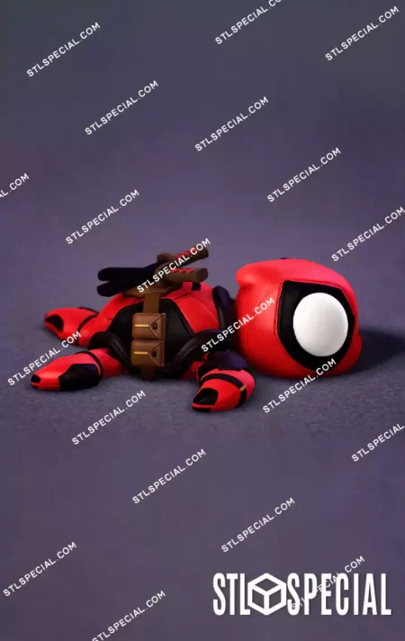 Super Flexi Turtles Deadpool STL and 3MF