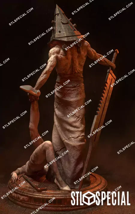 Pyramid Head Diorama STL 3D Model