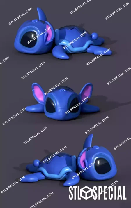 Super Flexi Turtle Stitch STL and 3MF