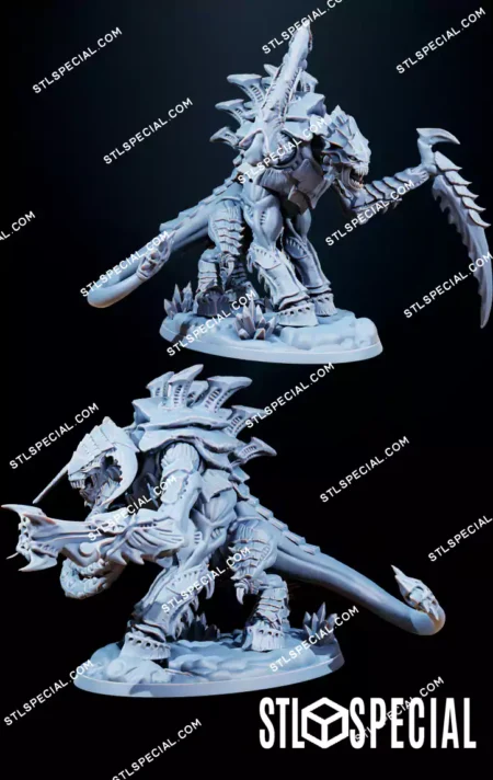 Xenarid Necrothorn STL Miniature