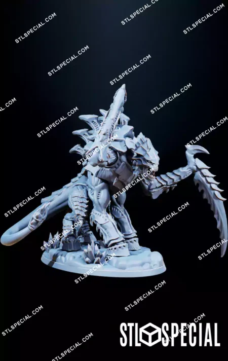 Xenarid Necrothorn STL Miniature