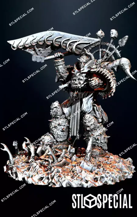 Khorne Warrior STL 3D Model