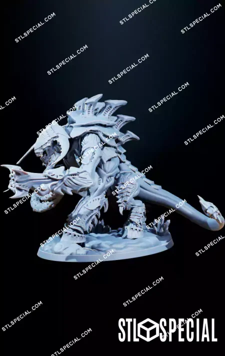 Xenarid Necrothorn STL Miniature