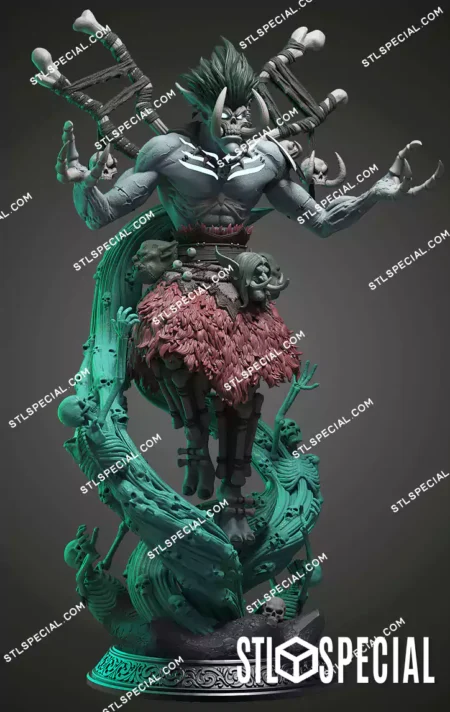 Bwonsamdi Warcraft STL 3D Printable Model