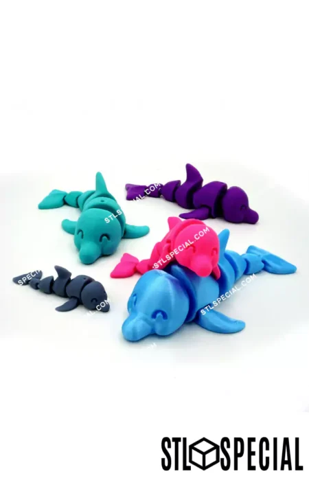 Articulated Dolphin STL File