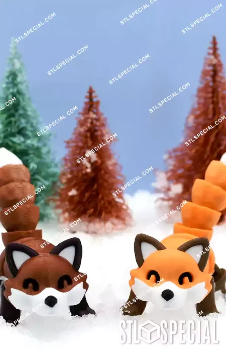 Articulated Fox STL & 3MF Files
