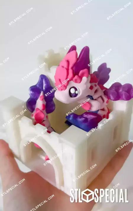 Dragon Sakura and Castle STL and 3MF