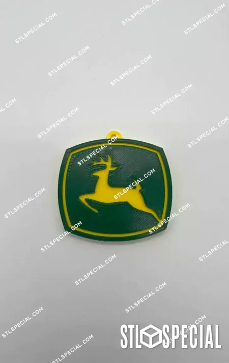 John Deere Logo STL – Keychain Version