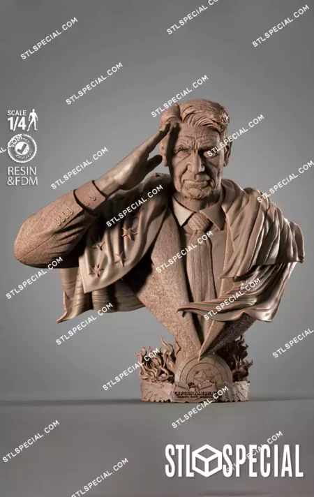 Marvel Ross Portrait Bust STL File