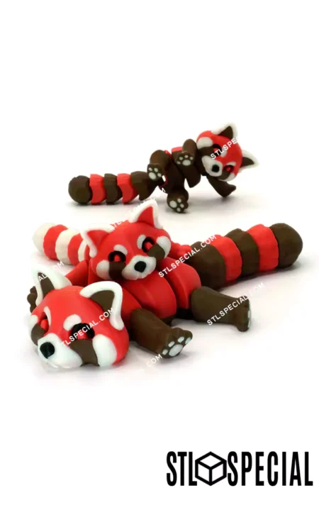 Articulated Red Panda STL & 3MF Files