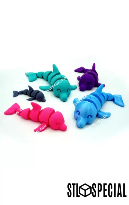 Articulated Dolphin STL File