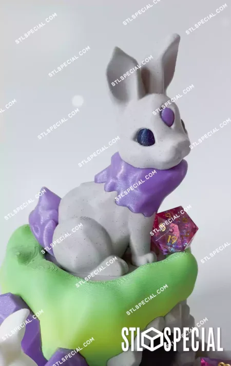 Rabbit Dice Tower STL and 3MF Files