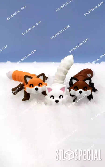 Articulated Fox STL & 3MF Files