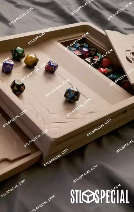 DND Dice Trays STL 3D Model