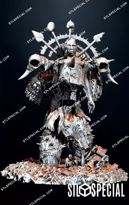 Khorne Warrior STL 3D Model