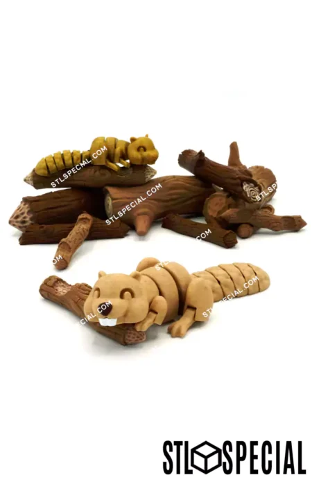 Articulated Lazy Beaver STL Files