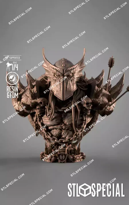 Dark Age Spawn Portrait Bust STL Files