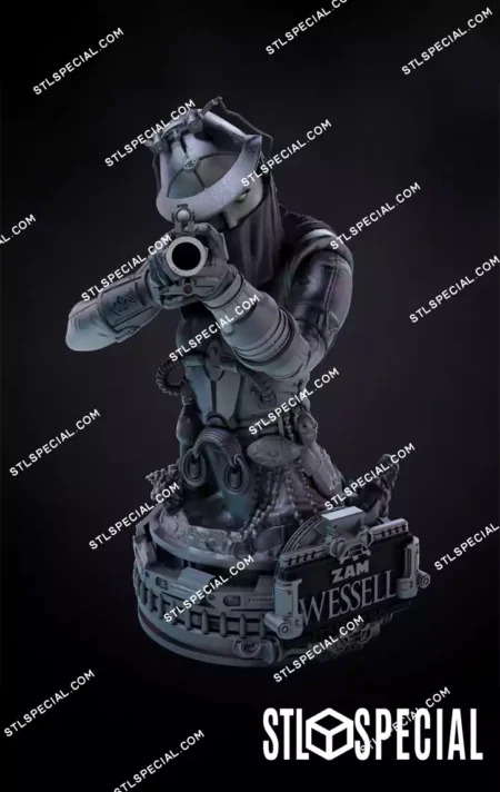 Zam Wesell Bust STL Files