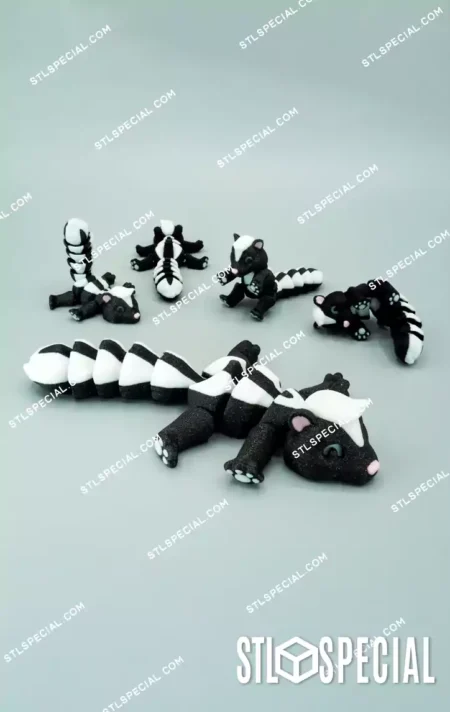 Articulated Skunk STL and 3MF Files