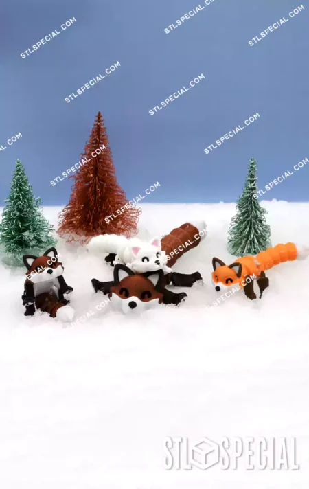 Articulated Fox STL & 3MF Files