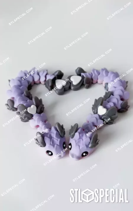 Cupid Snake Short Flexi STL and 3MF Files
